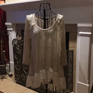 NWT Living Doll semi sheer Tunic❤️